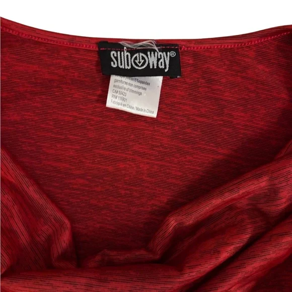 Y2K Red Drape Ruched Top - Picture 3 of 4